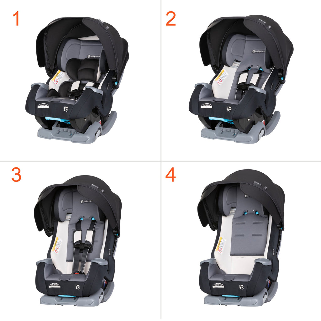 Asiento de coche convertible 4 en 1 Cover Me - Negro