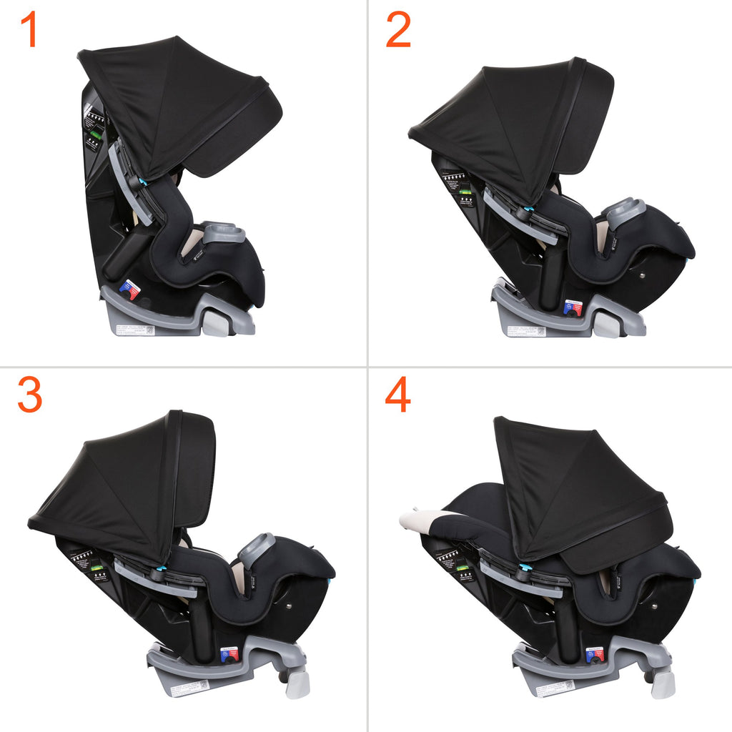 Asiento de coche convertible 4 en 1 Cover Me - Negro