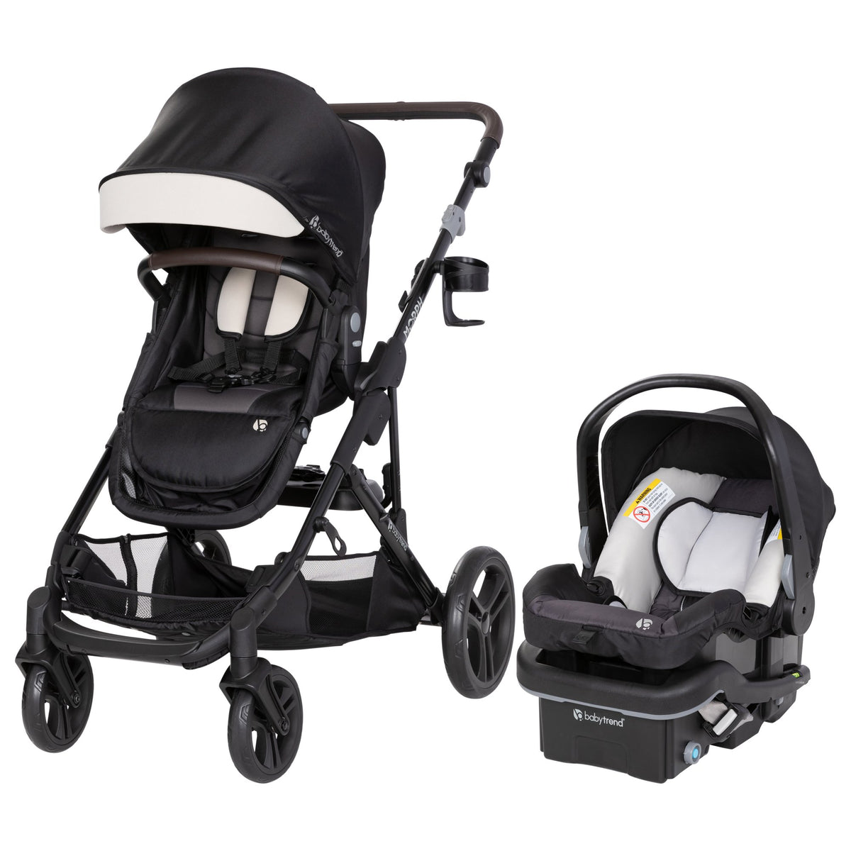 Sistema de viaje modular Morph para cochecito individual o doble - Negro