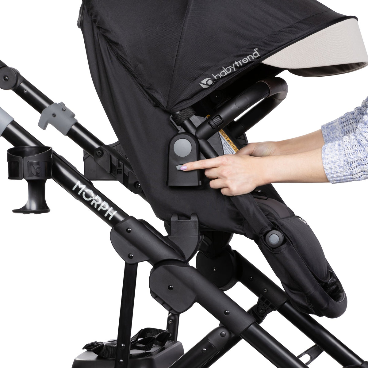 Sistema de viaje modular Morph para cochecito individual o doble - Negro