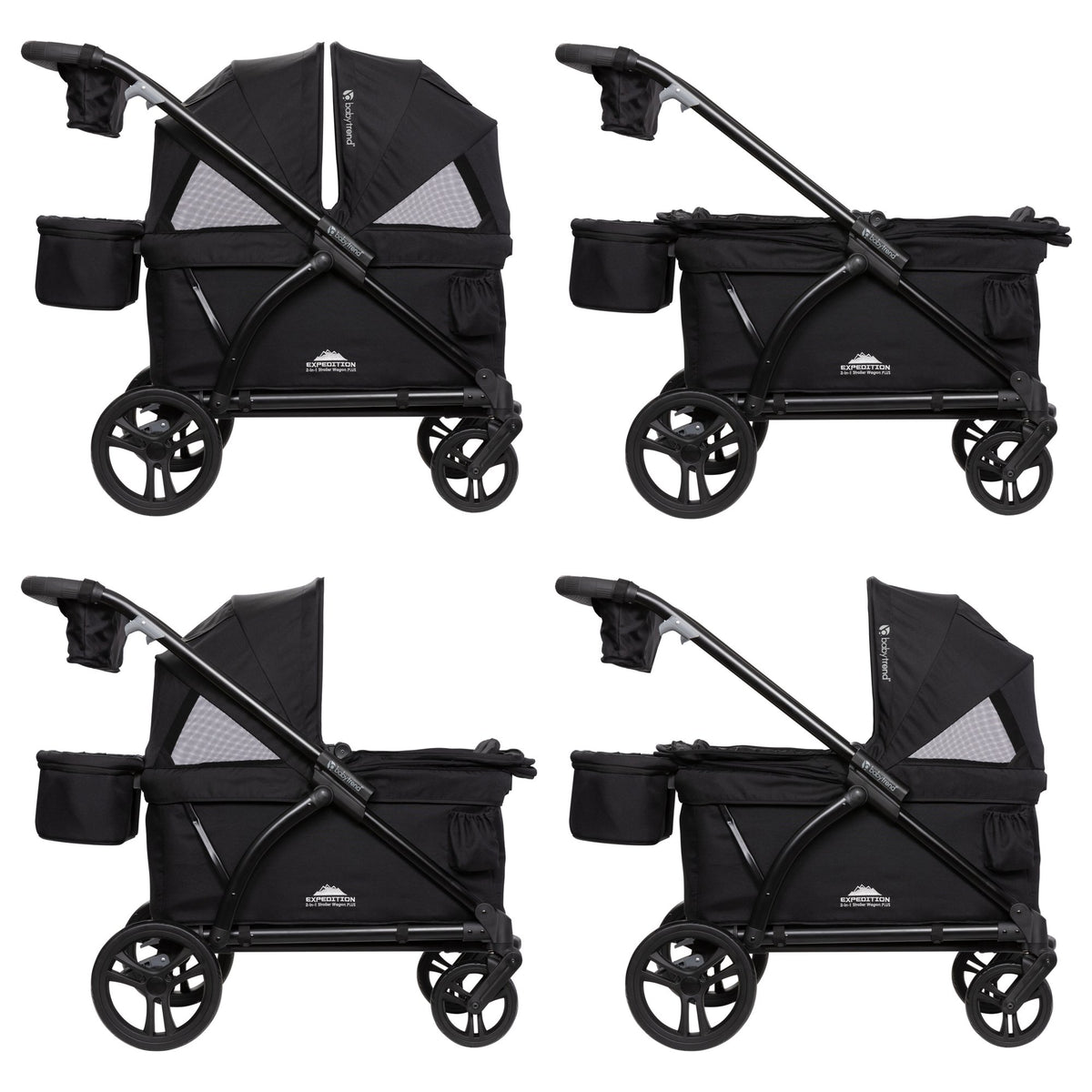 Cochecito Expedition 2 en 1 Wagon Plus - Ultra Negro