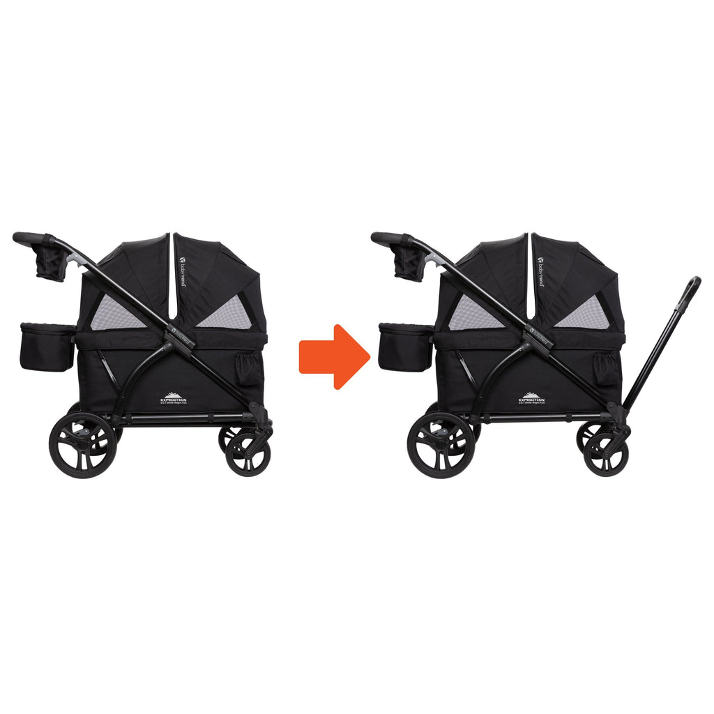 Cochecito Expedition 2 en 1 Wagon Plus - Ultra Negro